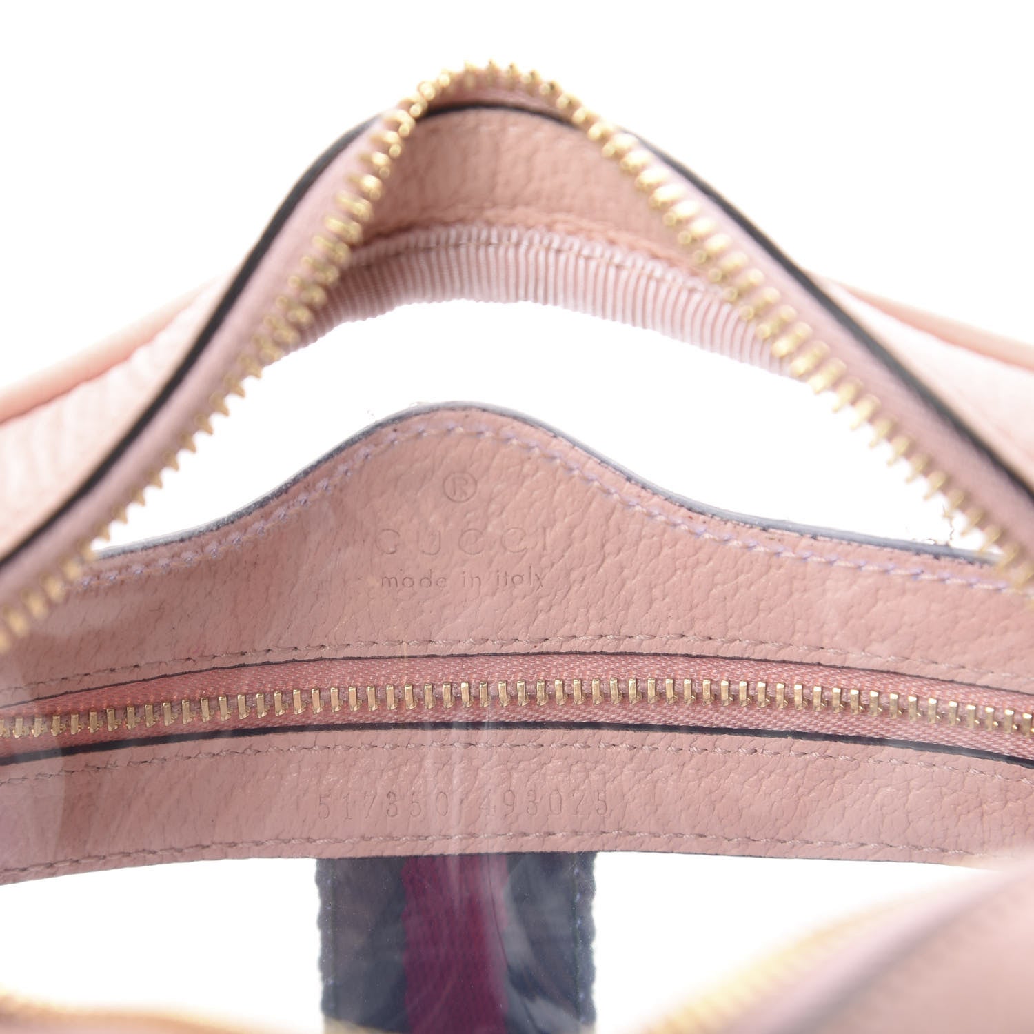 Gucci Vinyl Web Mini Ophidia Transparent Shoulder Bag Perfect Pink 7 of 7