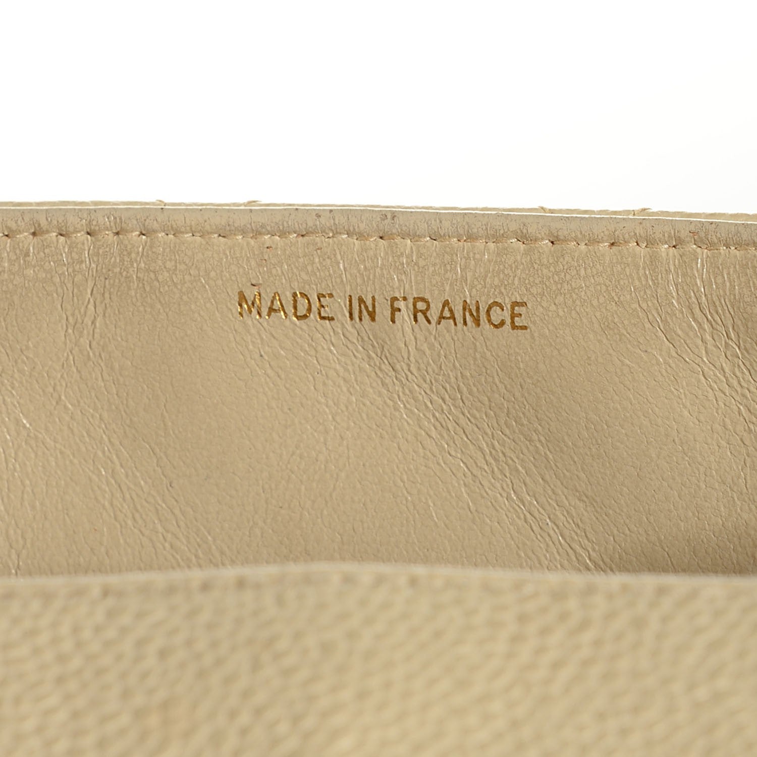 Chanel Caviar Quilted Medium Single Flap Beige Clair 8 of 9