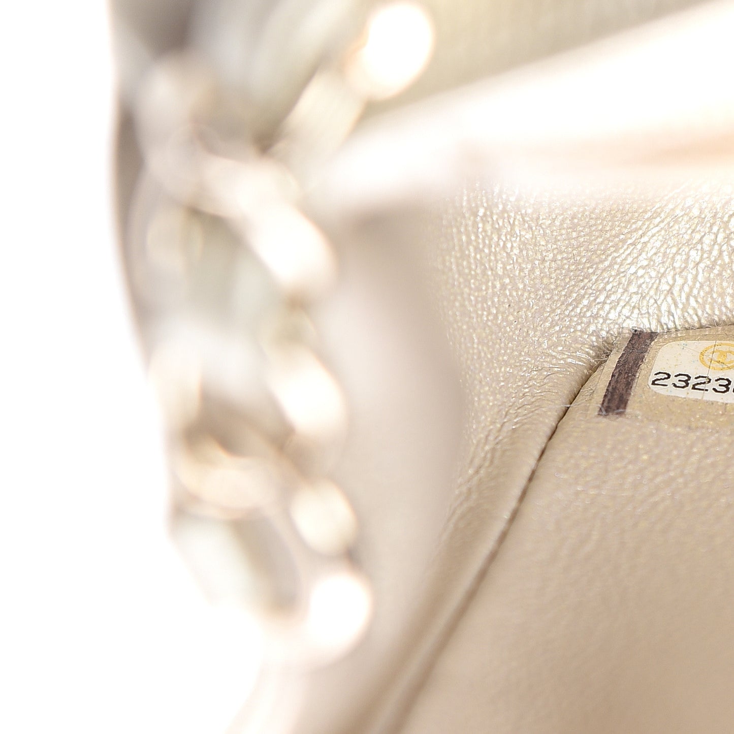 Metallic Caviar Quilted Mini Rectangular Flap Gold