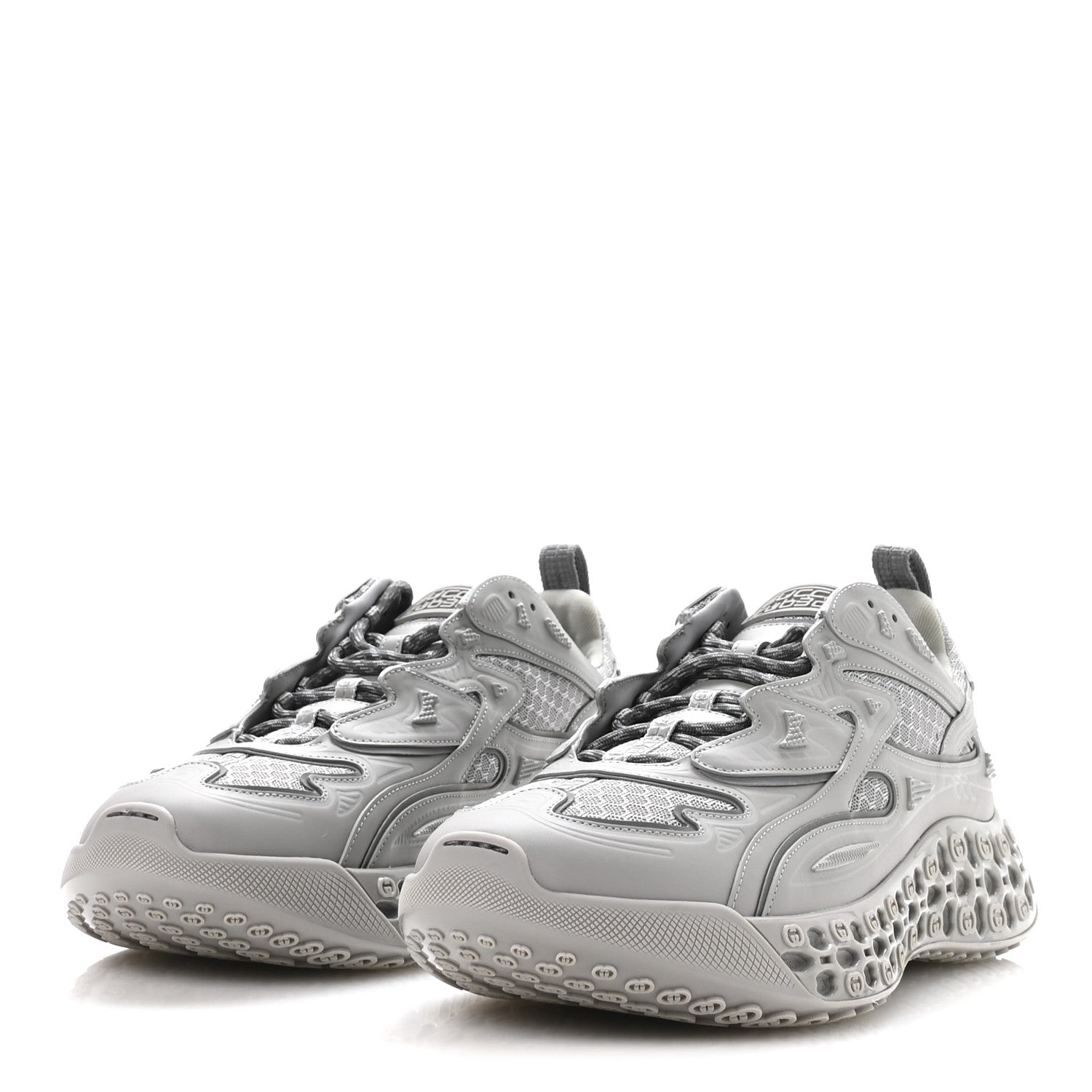Gucci Demetra Mesh Cub3d Mens Sneakers 10 Grey 4 of 8