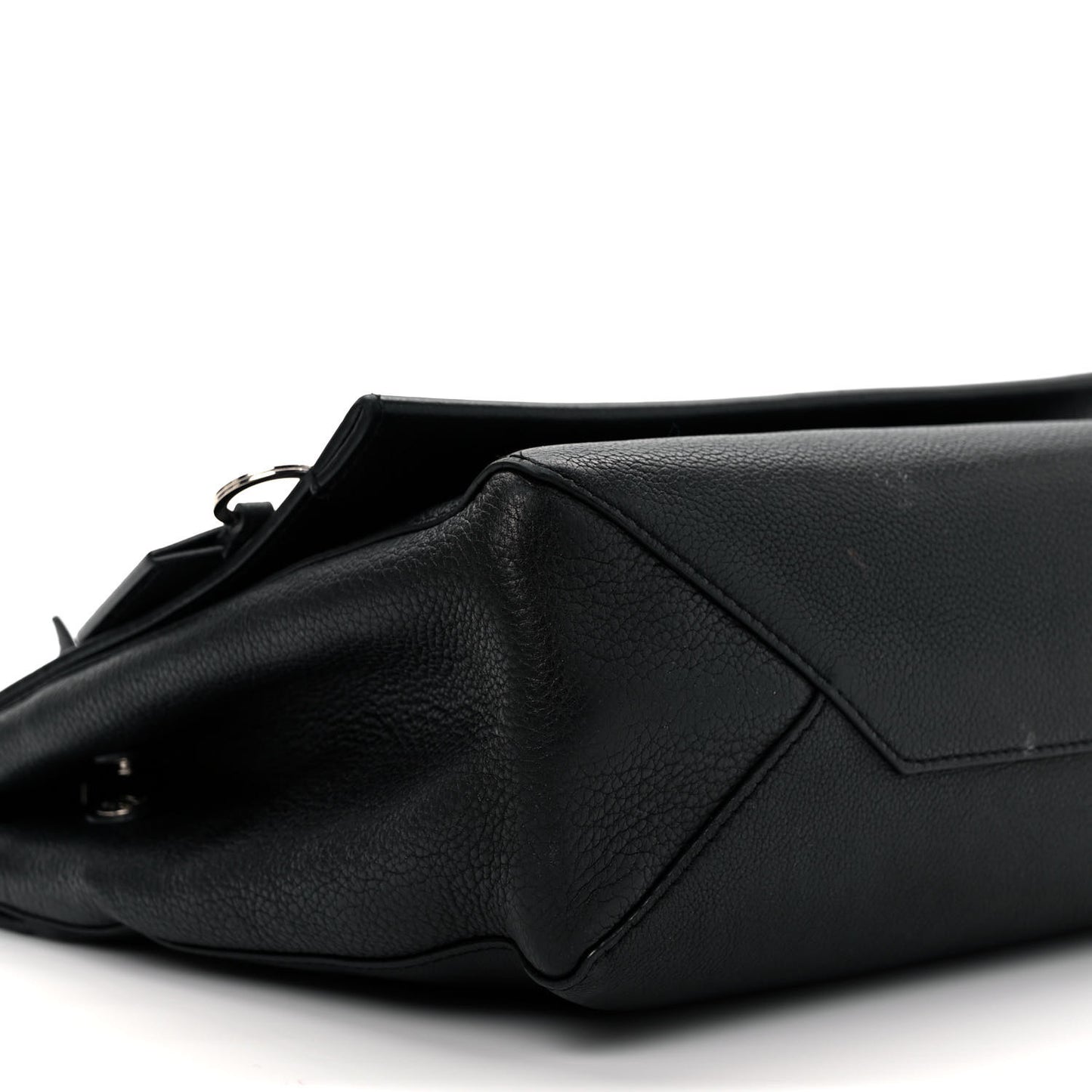 Soft Calfskin Lockme II Top Handle Black