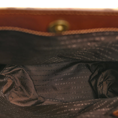 Burberry Haymarket Check Tote Brown 4 of 12
