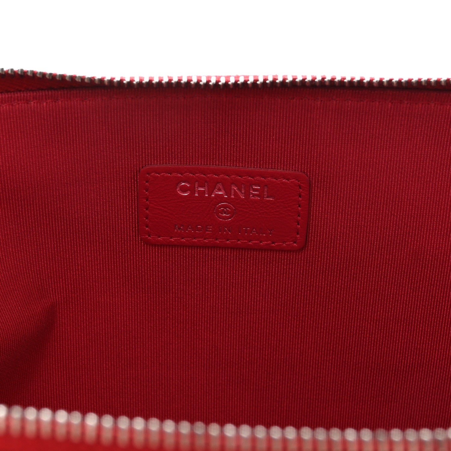Chanel Tweed Calfskin Quilted Gabrielle Pouch Clutch Grey 6 of 8