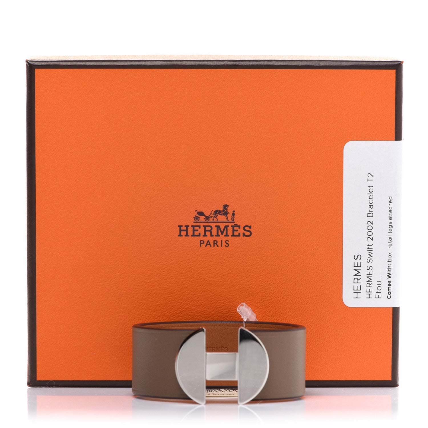 Hermes Swift 2002 Bracelet T2 Etoupe 8 of 8