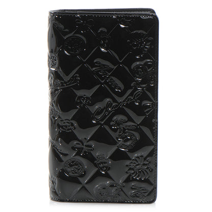 Chanel Patent Calfskin Lucky Symbols Yen Wallet Black 1 of 8