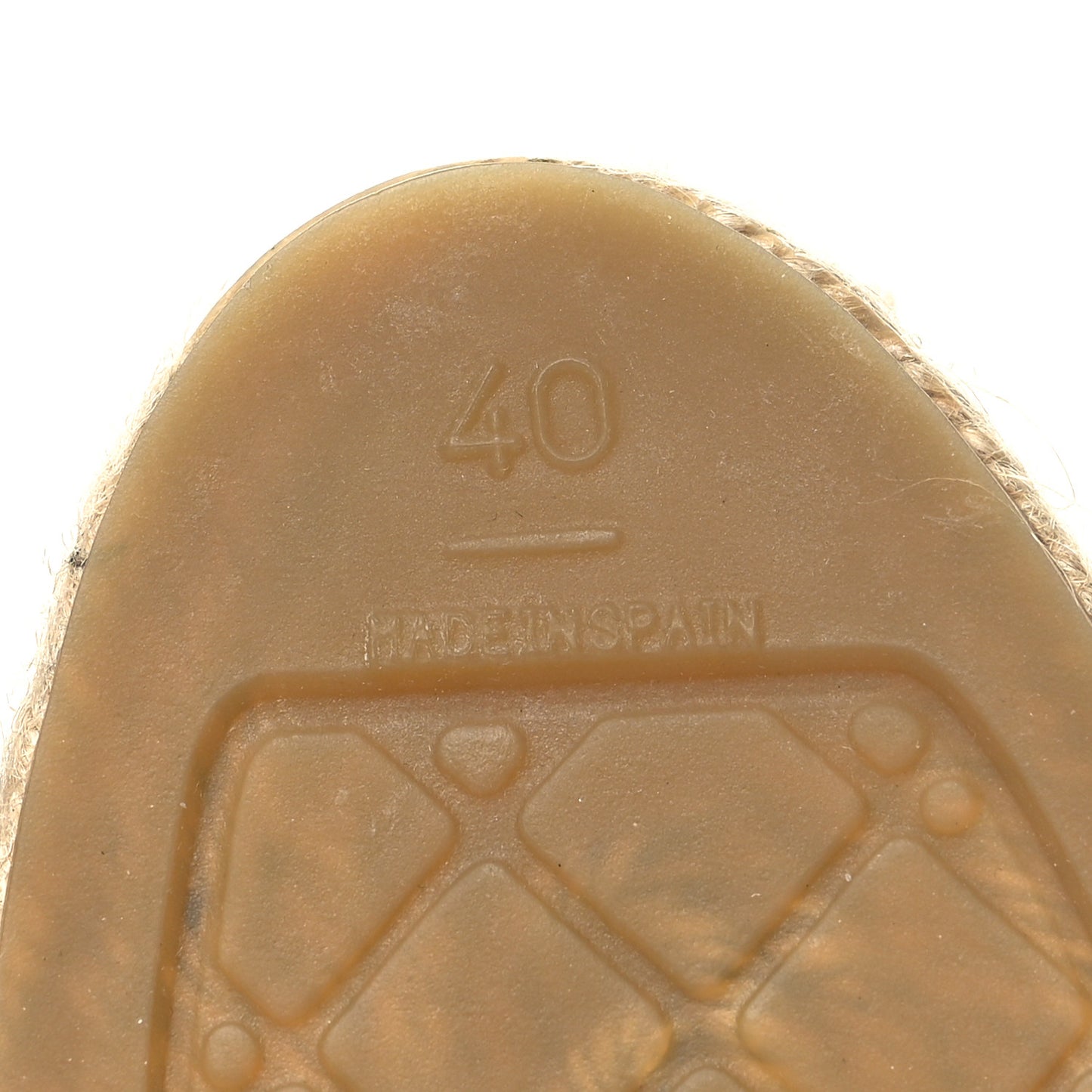 Linen CC Espadrilles 40 Beige Black