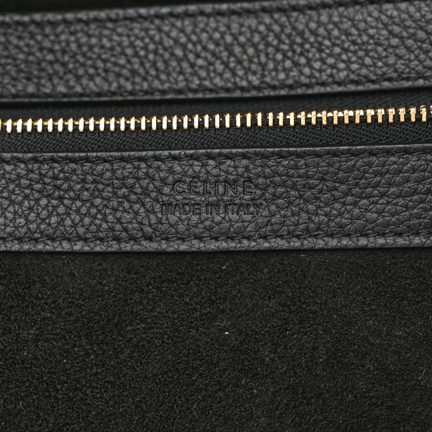 Soft Grained Calfskin Small Belt Cabas Phantom Black