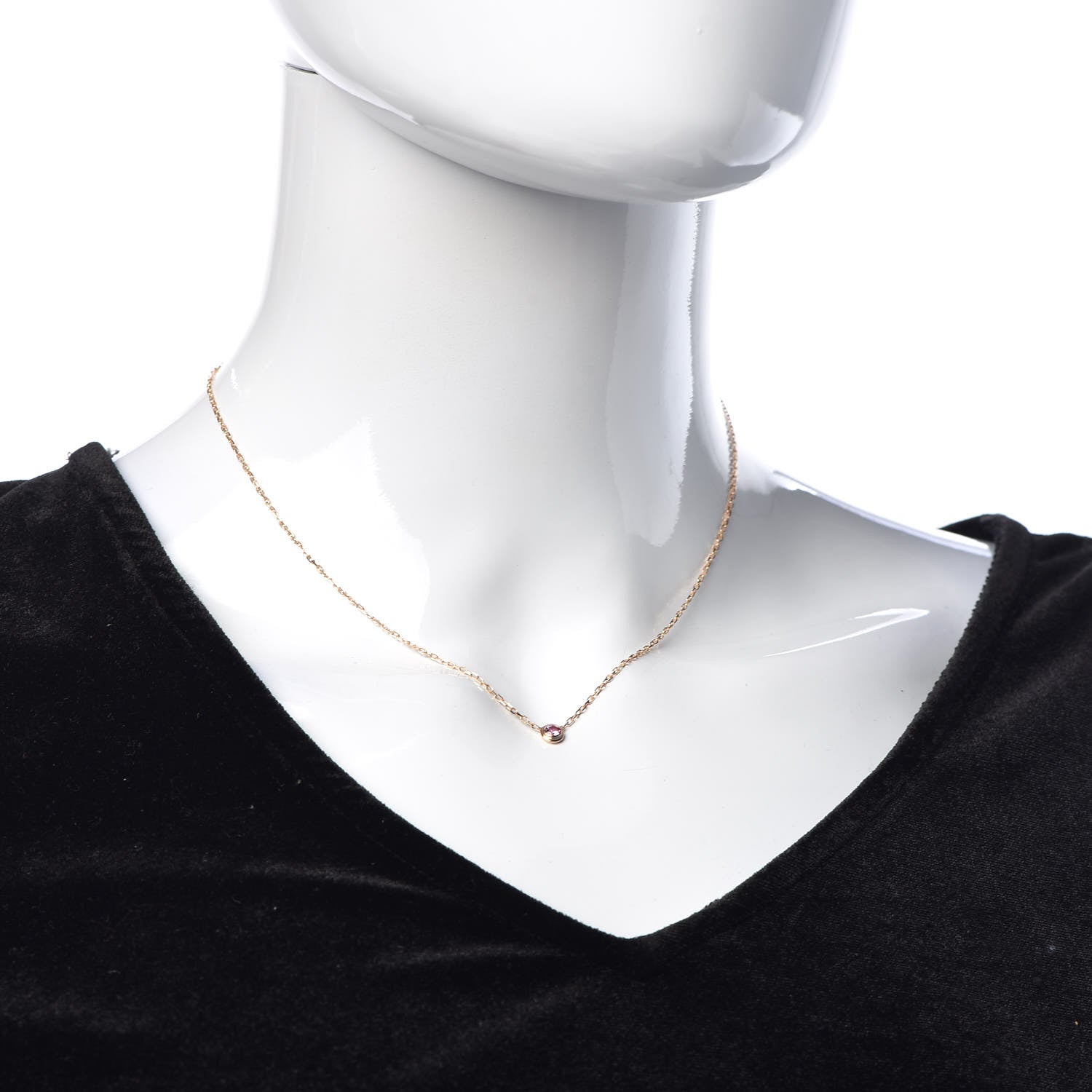 Cartier 18K Pink Gold Saphirs Legers De Necklace 2 of 6