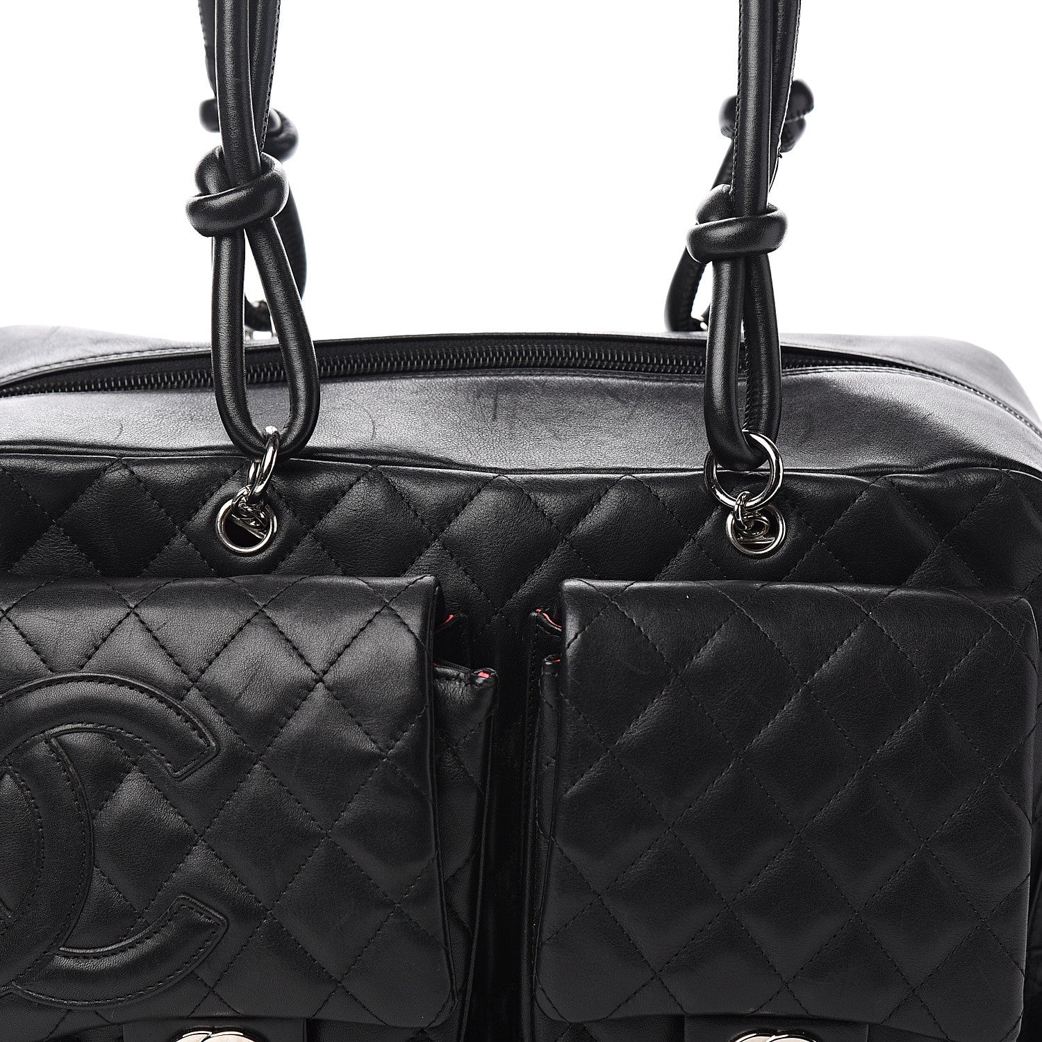 Chanel Calfskin Quilted Large Cambon Multipocket Reporter Black 10 of 13