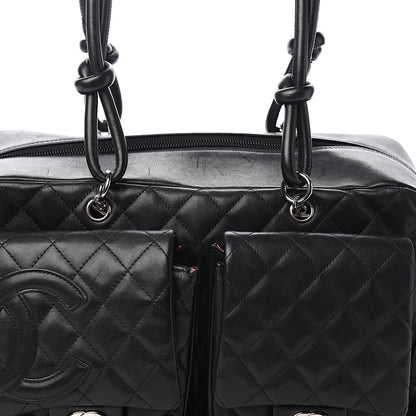 Chanel Calfskin Quilted Large Cambon Multipocket Reporter Black 10 of 13
