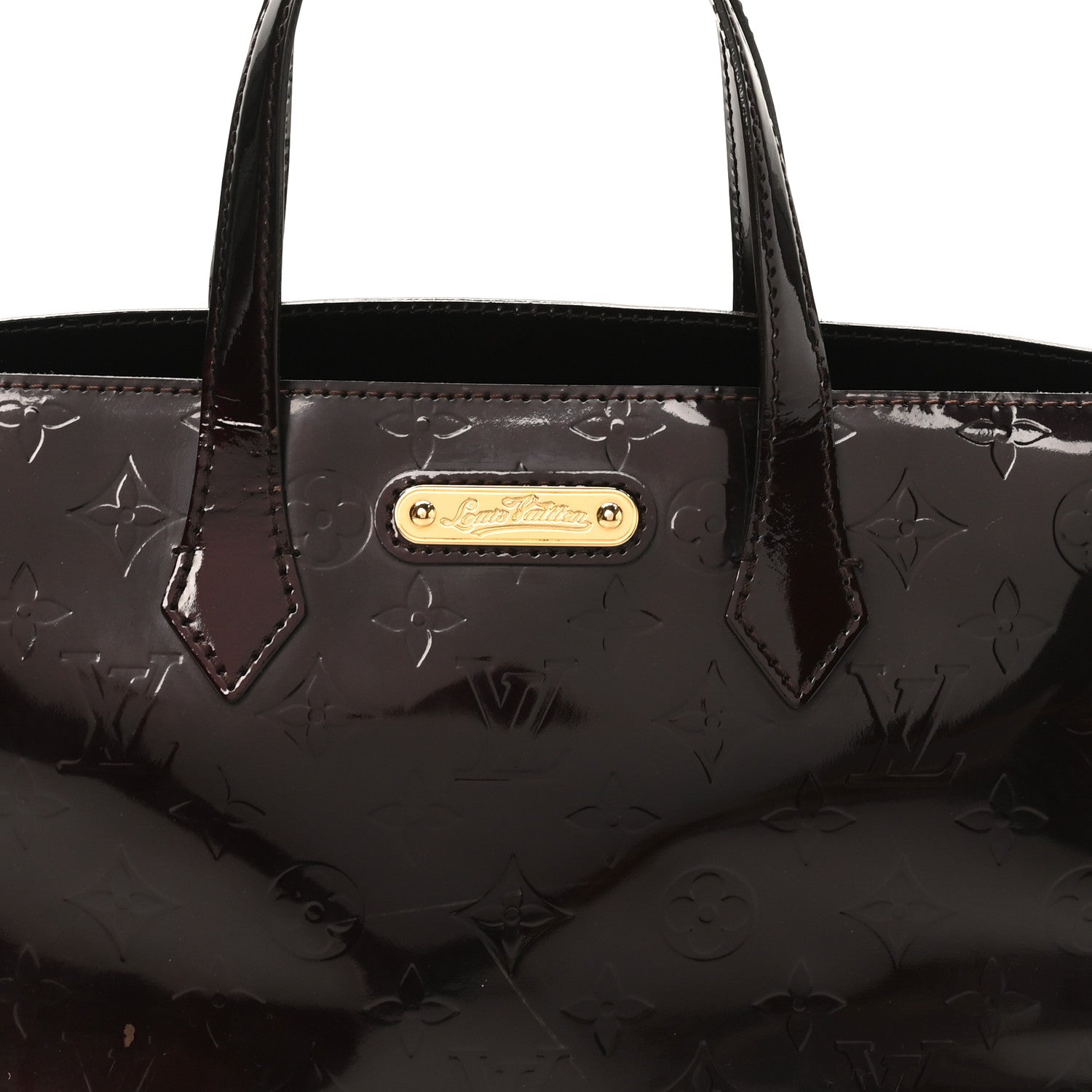 Louis Vuitton Vernis Wilshire PM Amarante 7 of 11