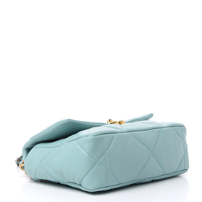 Chanel Lambskin Quilted Medium Chanel 19 Flap Light Blue 4 of 9