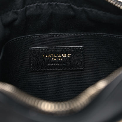 Saint Laurent Raffia Canvas Monogram Lou Camera Bag Beige Black 6 of 12