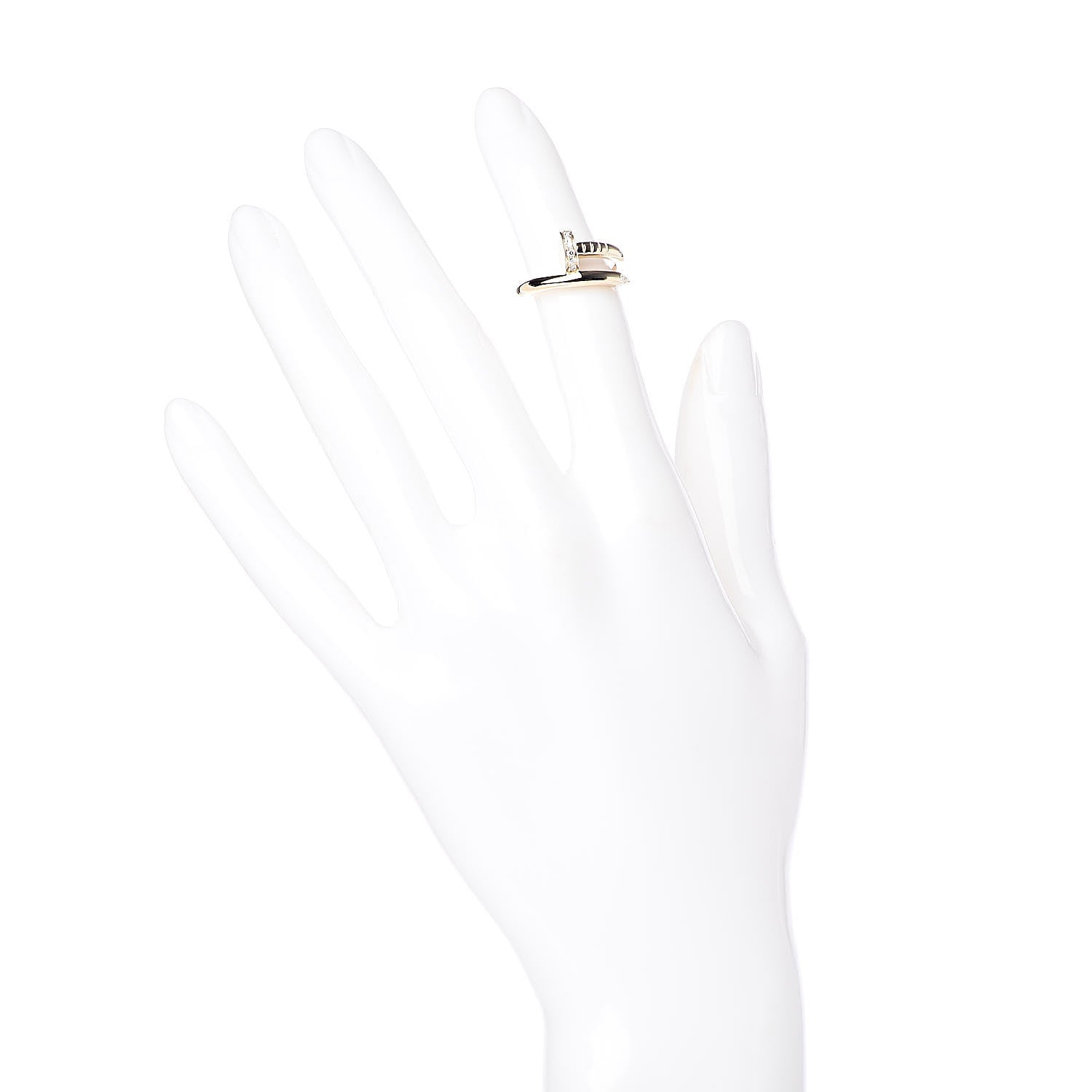 Cartier 18K Yellow Gold Diamond Juste Un Clou Ring 47 4 2 of 4