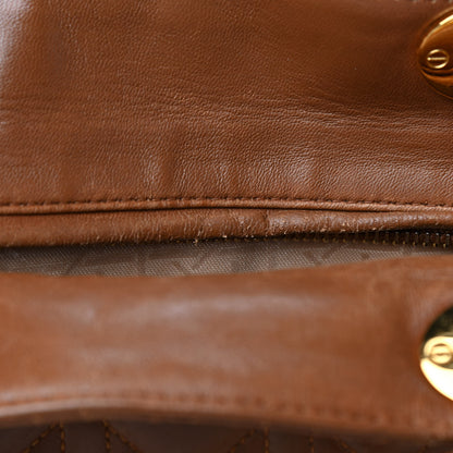Christian Dior Lambskin Cannage Large Lady Dior Tan 8 of 11