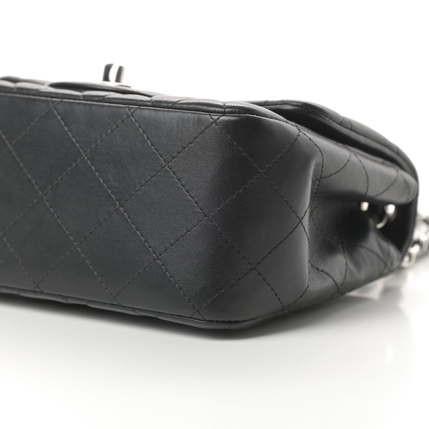 Chanel Lambskin Quilted Mini Square Flap Black 10 of 12