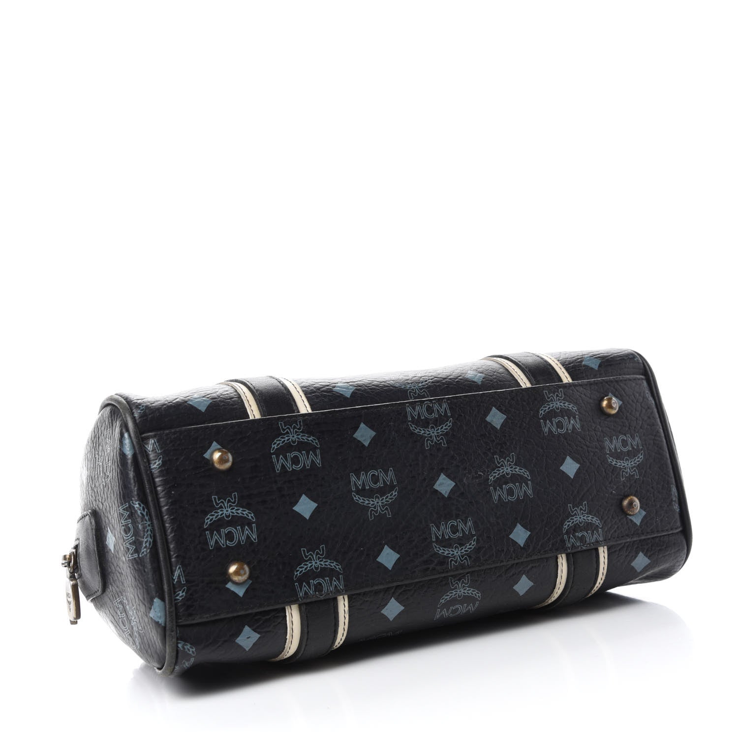 MCM Visetos Boston Bag Black 4 of 14