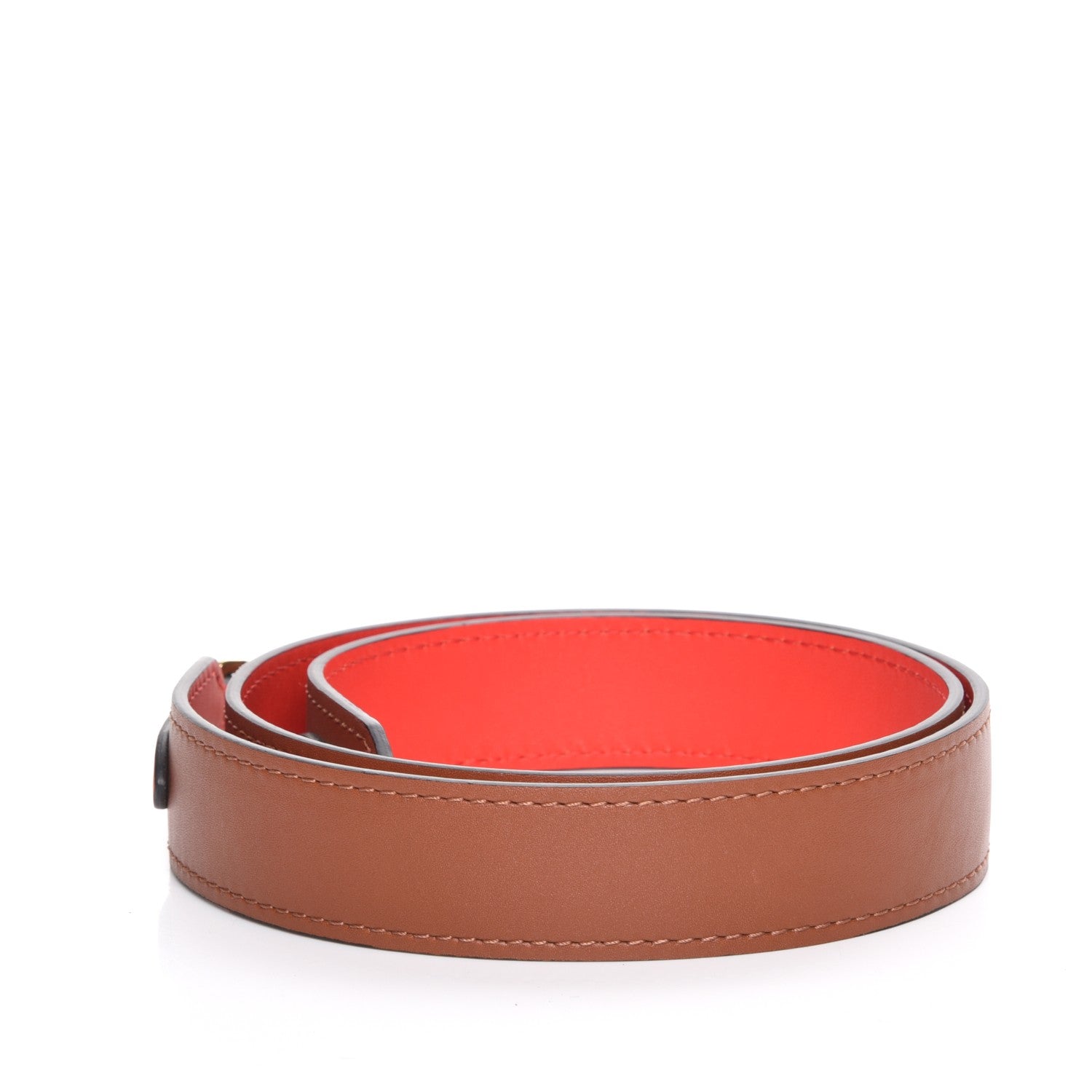 Louis Vuitton Calfskin Tuileries Shoulder Strap Caramel Rouge 2 of 4