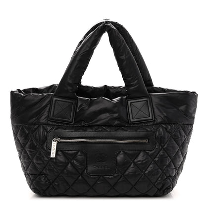Chanel Nylon Quilted Small Coco Cocoon Tote Black 1 of 9