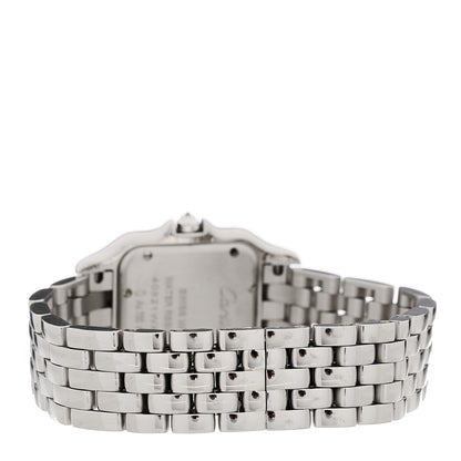 Cartier 18K White Gold Diamond 27mm Panthere Quartz Watch 3 of 5