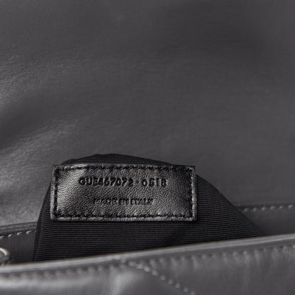 Saint Laurent Calfskin Y Quilted Monogram Toy Loulou Crossbody Bag Storm 13 of 14