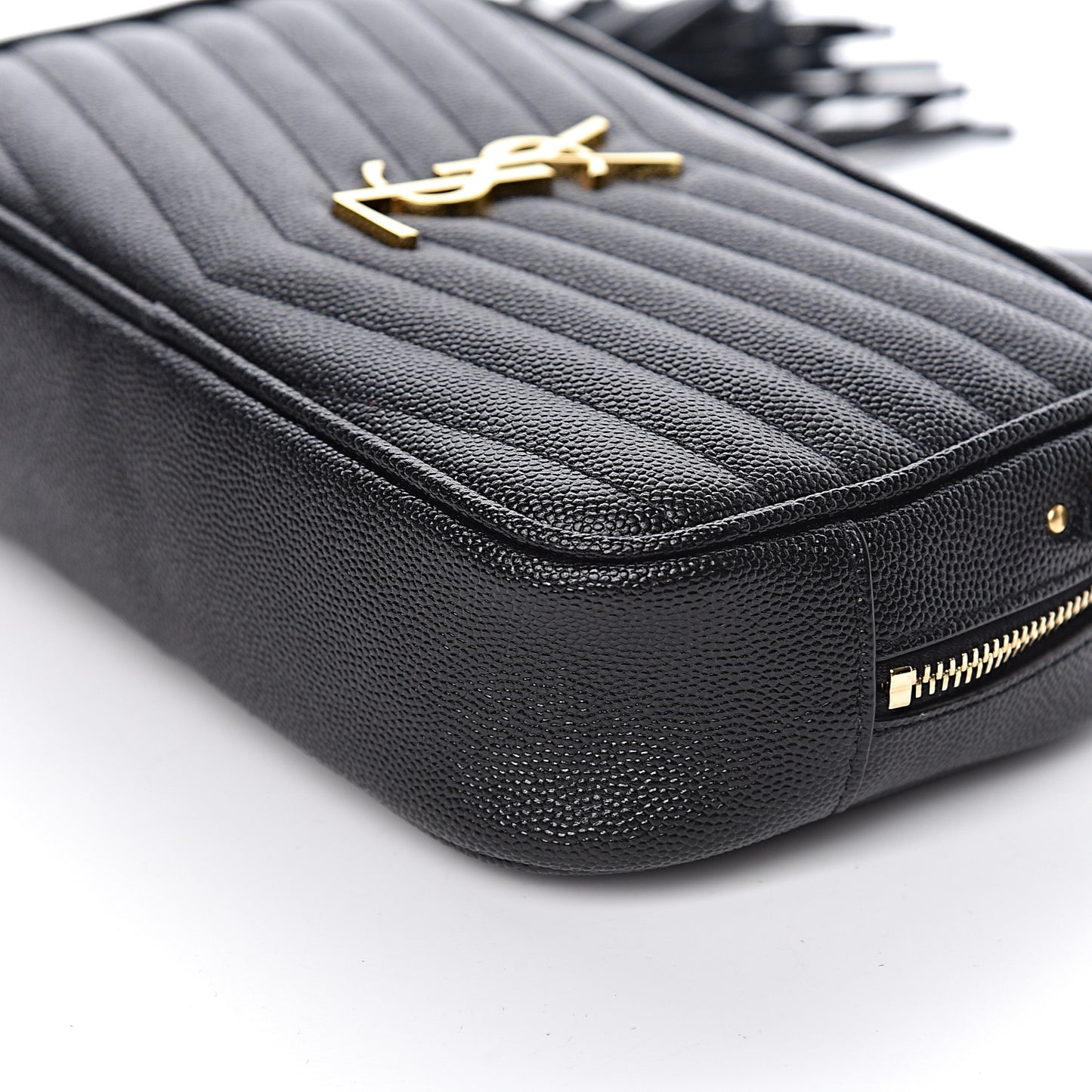 Grain De Poudre Matelasse Monogram Mini Lou Camera Bag Black