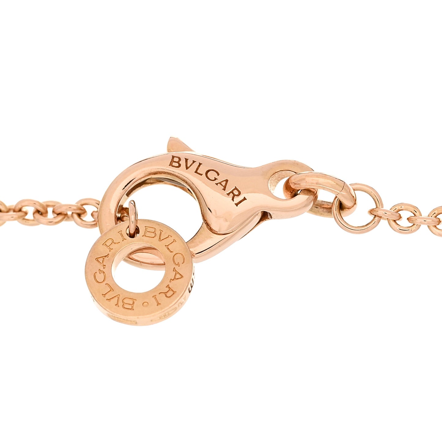 18K Rose Gold White Ceramic B.Zero1 Bracelet SM