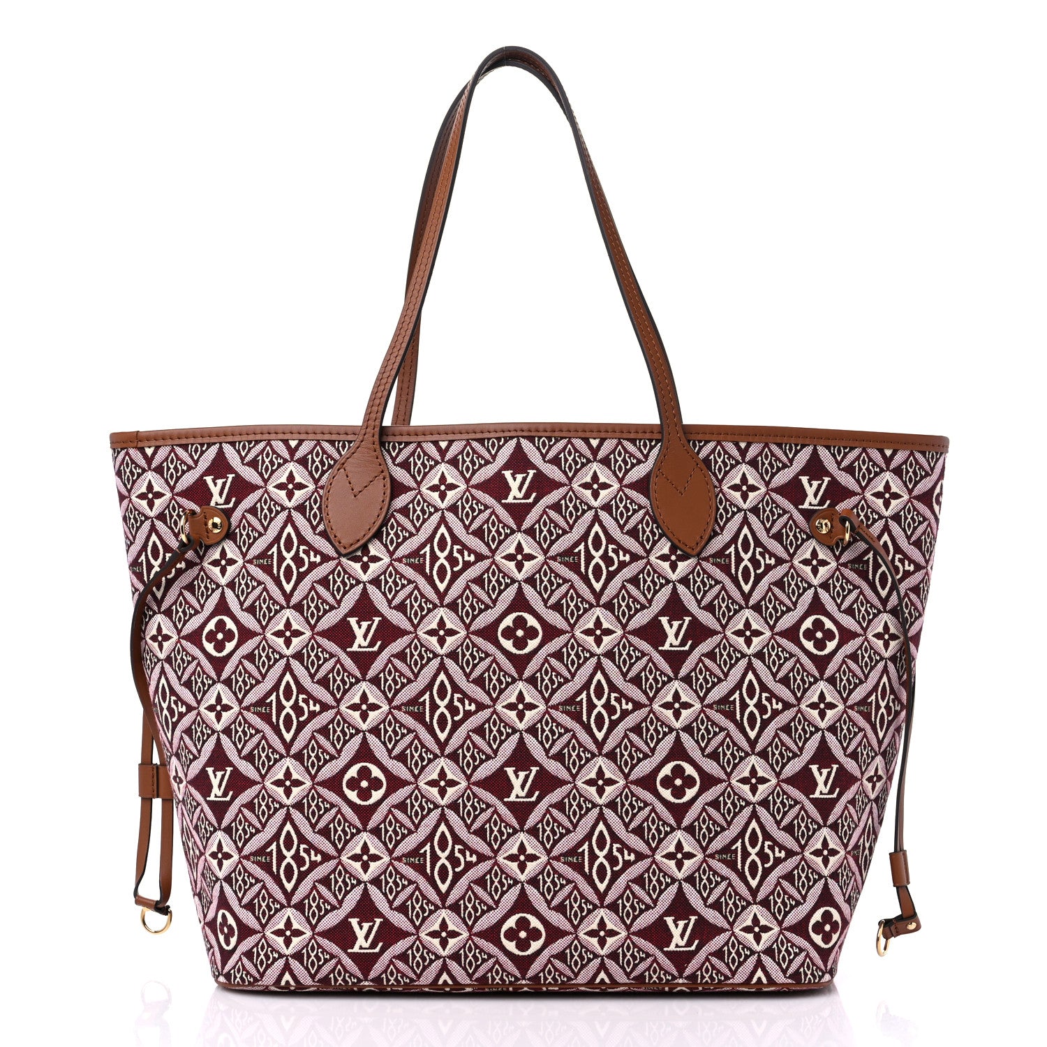 Louis Vuitton Jacquard Since 1854 Neverfull MM Bordeaux 2 of 9