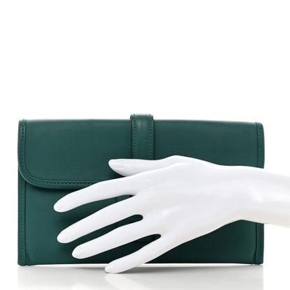 Hermes Swift Verso Jige Duo Clutch Vert Vertigo Bleu Zanzibar 2 of 9