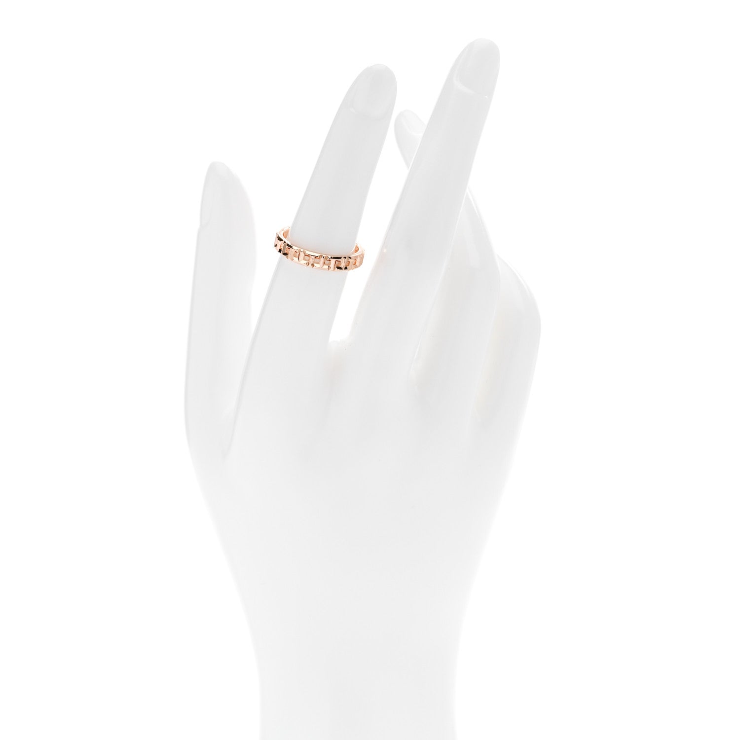 Tiffany 18K Rose Gold Narrow T True Ring 52 6 2 of 4