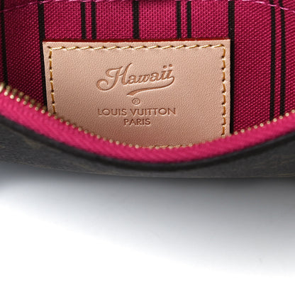 Louis Vuitton Monogram Hawaii V Neverfull MM Pochette Hot Pink 5 of 8