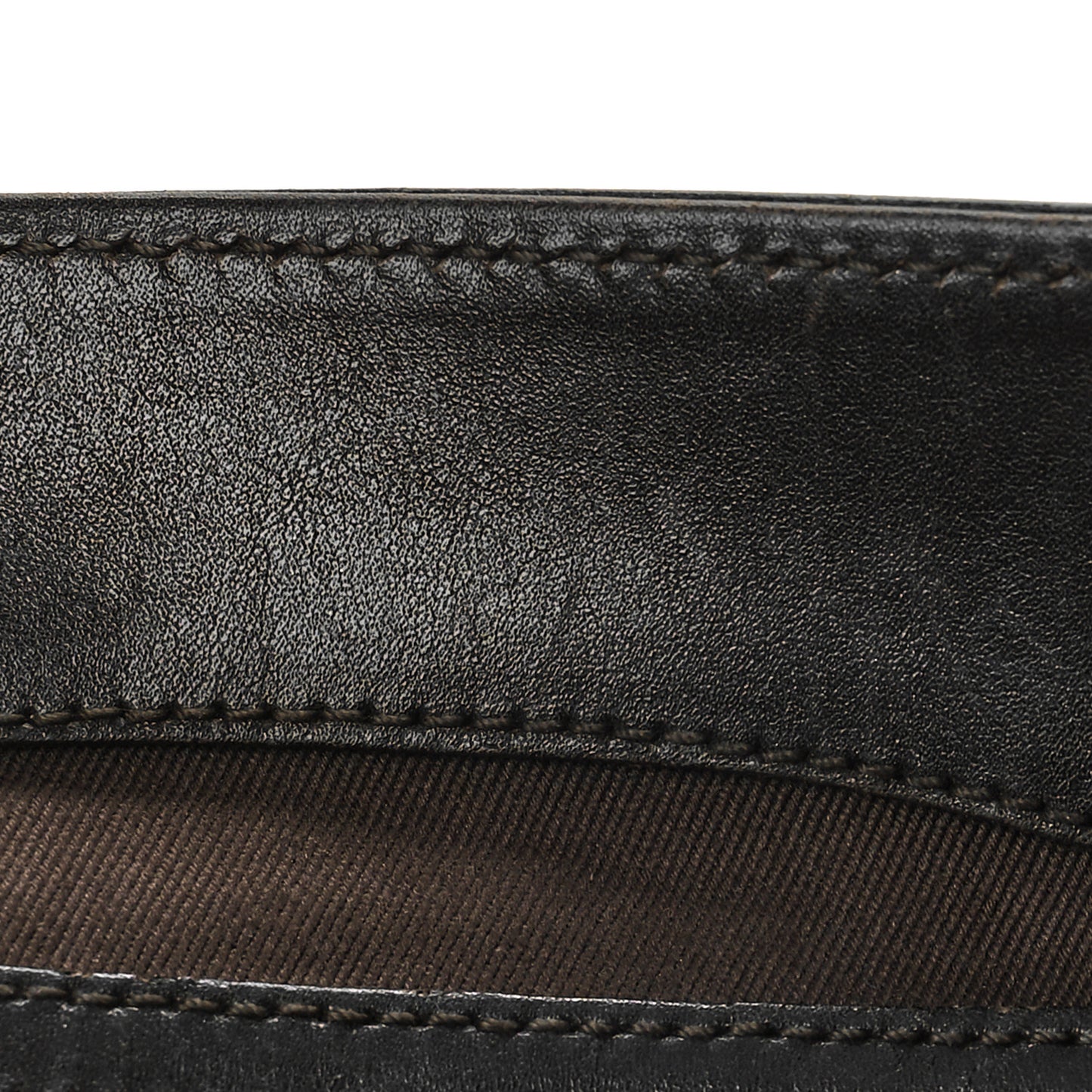Monogram Woven Handle Tote Brown