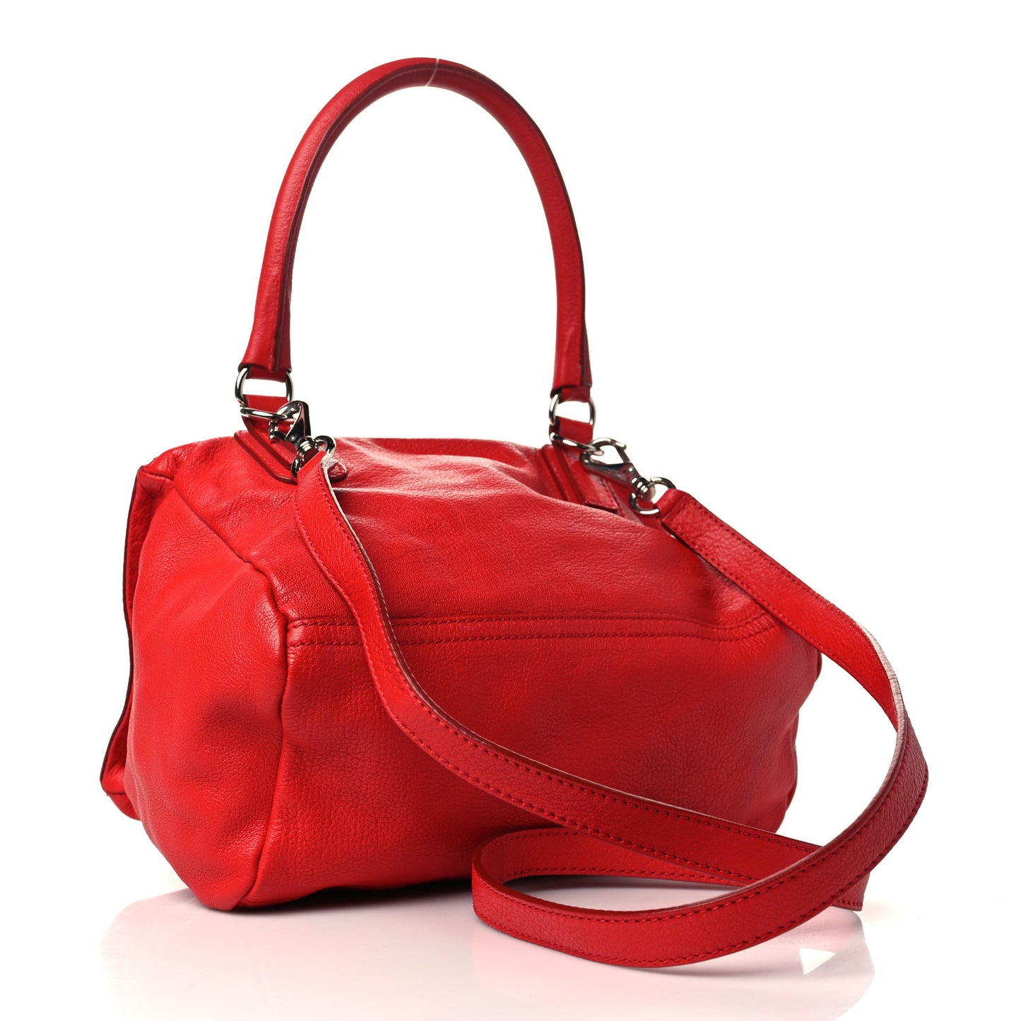 Sugar Goatskin Small Pandora Red