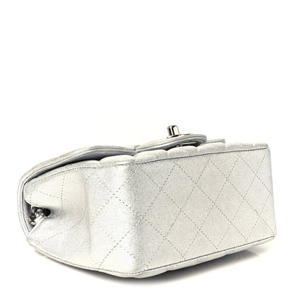 Chanel Metallic Lambskin Quilted Mini Square Flap Silver 4 of 11