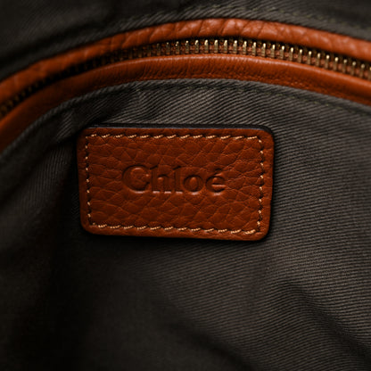 Chloe Calfskin Medium Marcie Satchel Tan 6 of 14