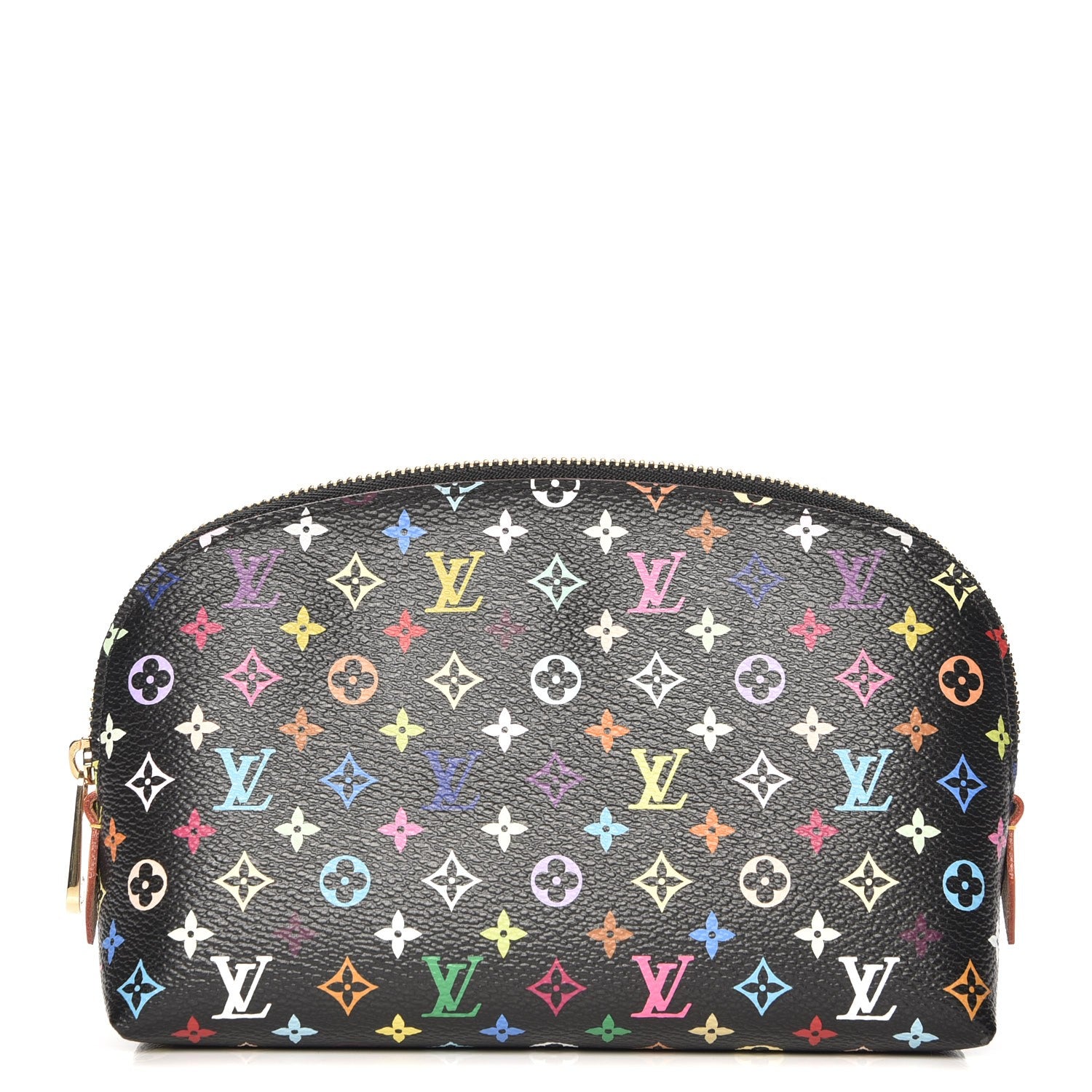 Louis Vuitton Monogram Multicolor Cosmetic Pouch Black Grenade 1 of 7