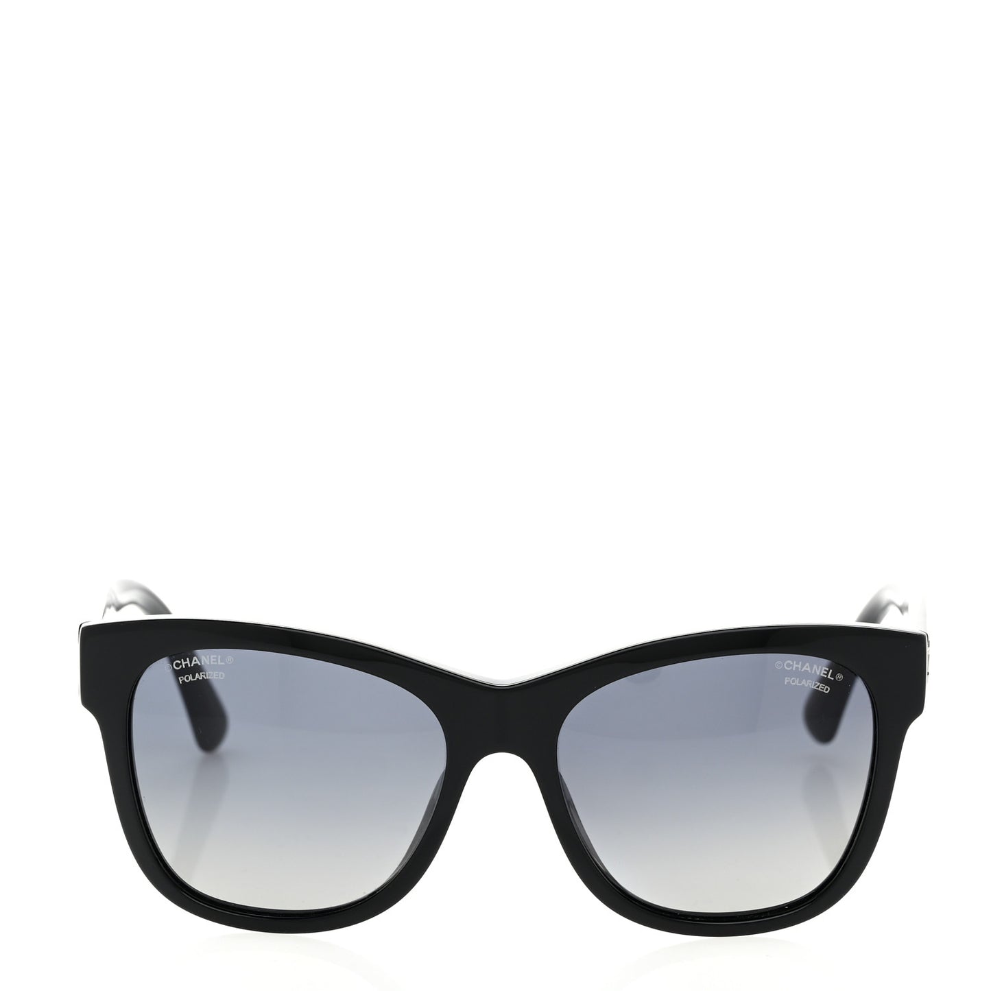Acetate Polarized Square CC Sunglasses 5380 Black