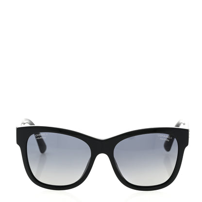 Chanel Acetate Polarized Square CC Sunglasses 5380 Black 2 of 8