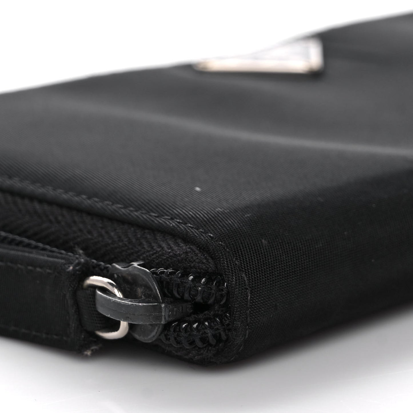 Tessuto Nylon Zip Around Wallet Black