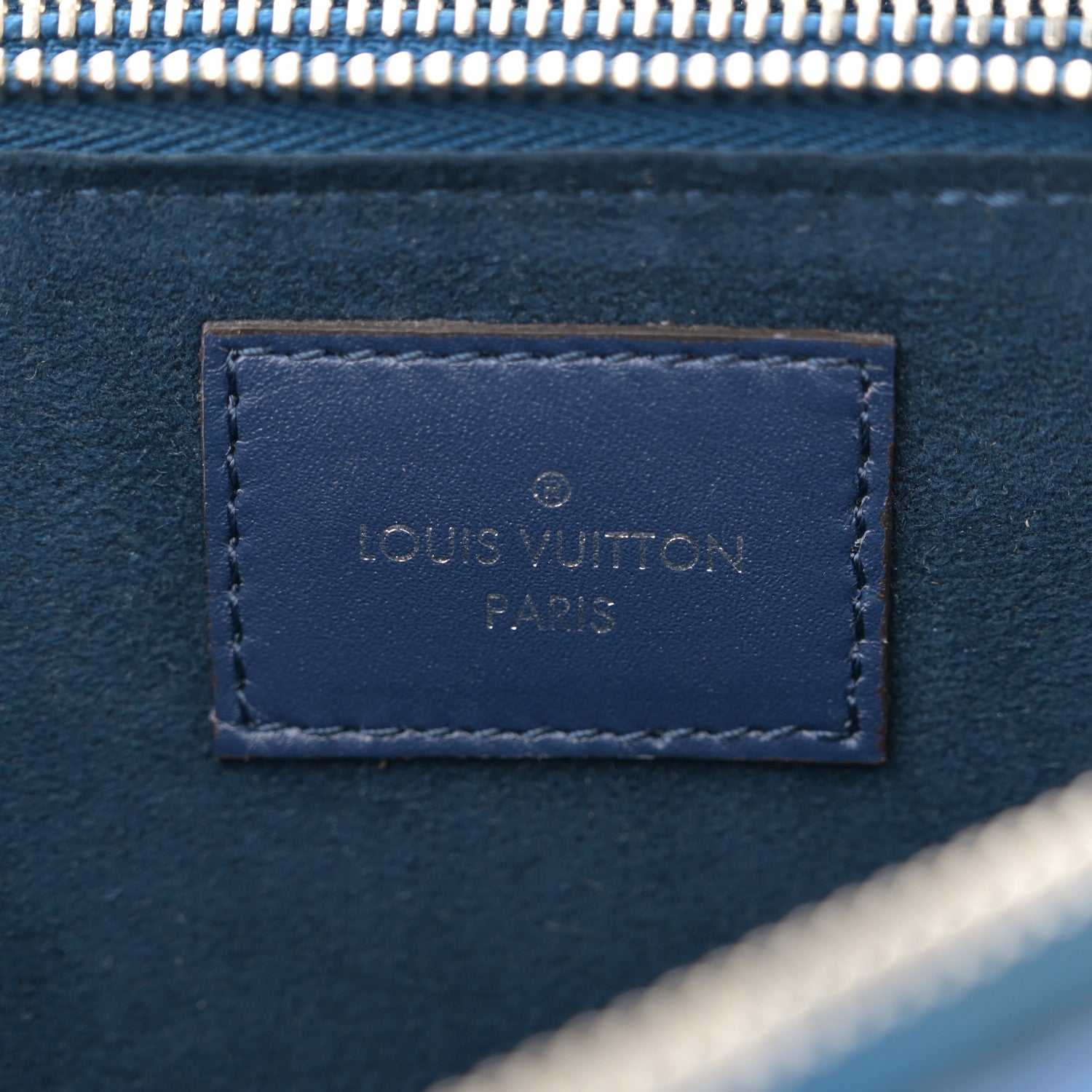 Louis Vuitton Monogram Giant Escale Double Zip Pochette Blue 7 of 11