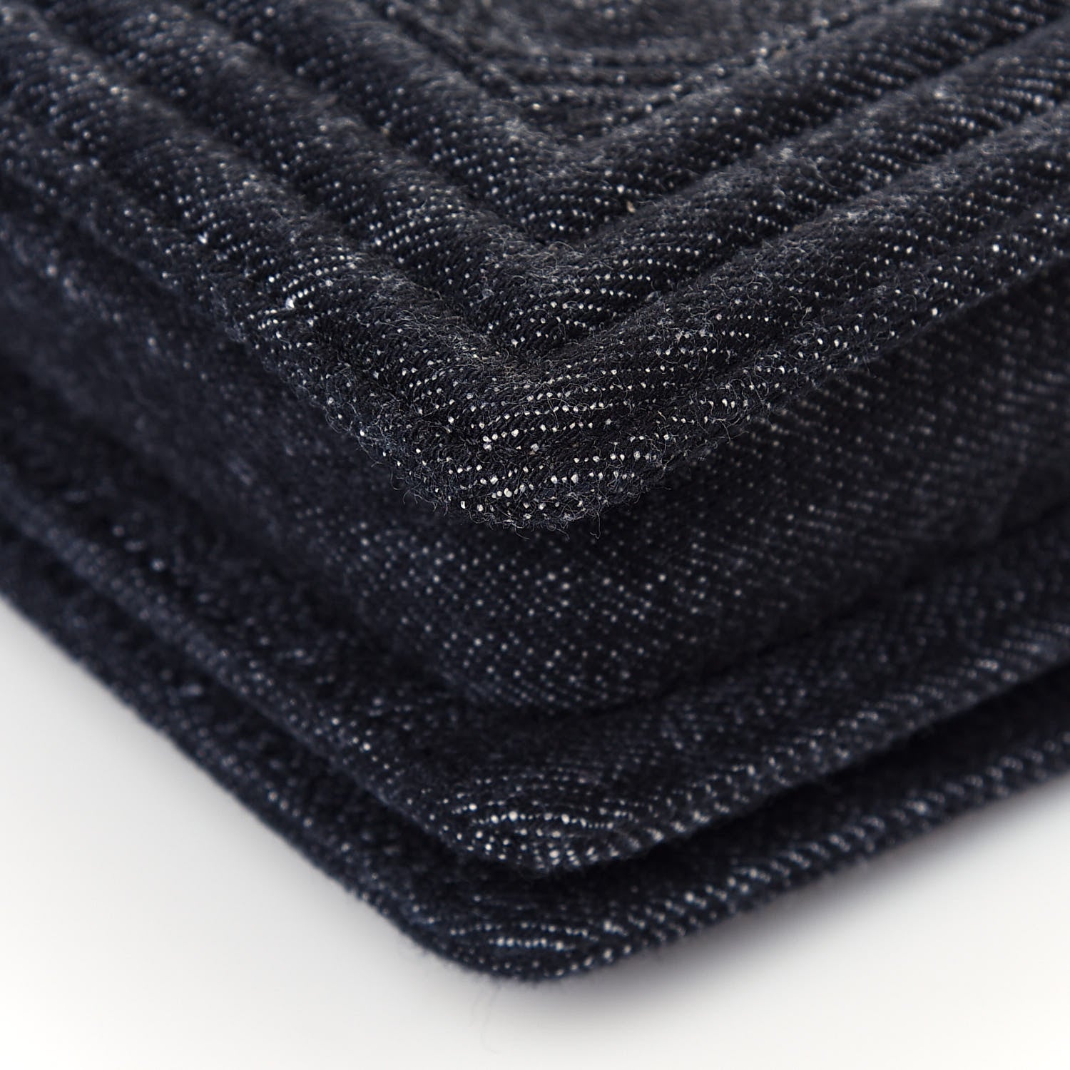 Chanel Denim Quilted Boy Clutch With Removable Chain Black 12 of 13