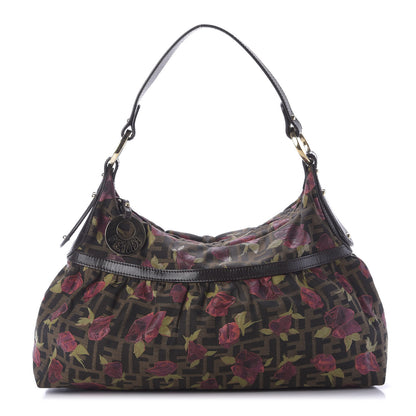 Fendi Zucca Rose Chef Hobo Tobacco 1 of 9