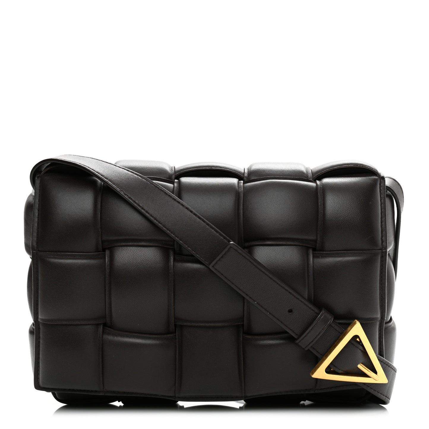 Nappa Maxi Intreccio Padded Cassette Crossbody Bag Fondant