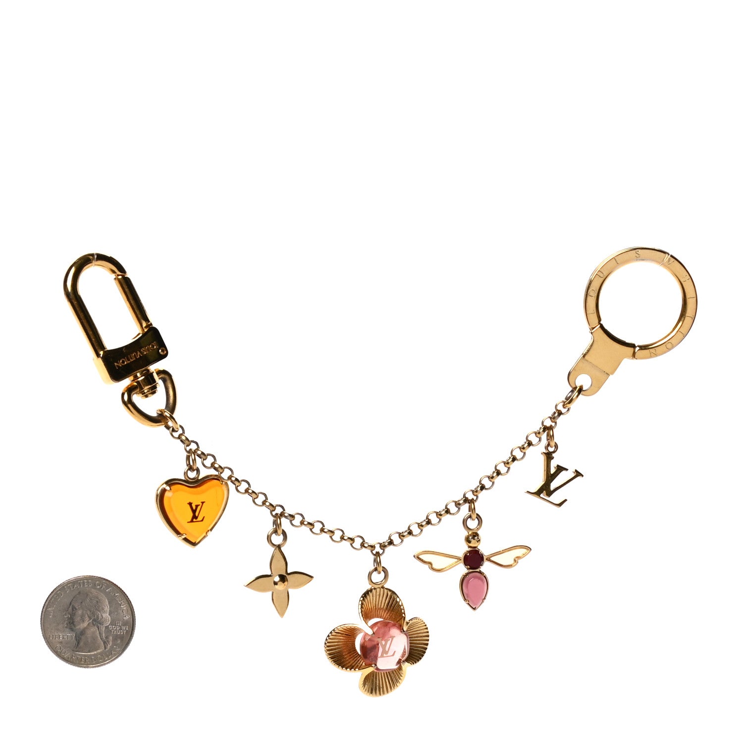 Louis Vuitton Bee Flower Chain Key Charm 3 of 4