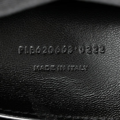 Saint Laurent Grain De Poudre Medium West Hollywood Monogram Fold-Over Black 7 of 10