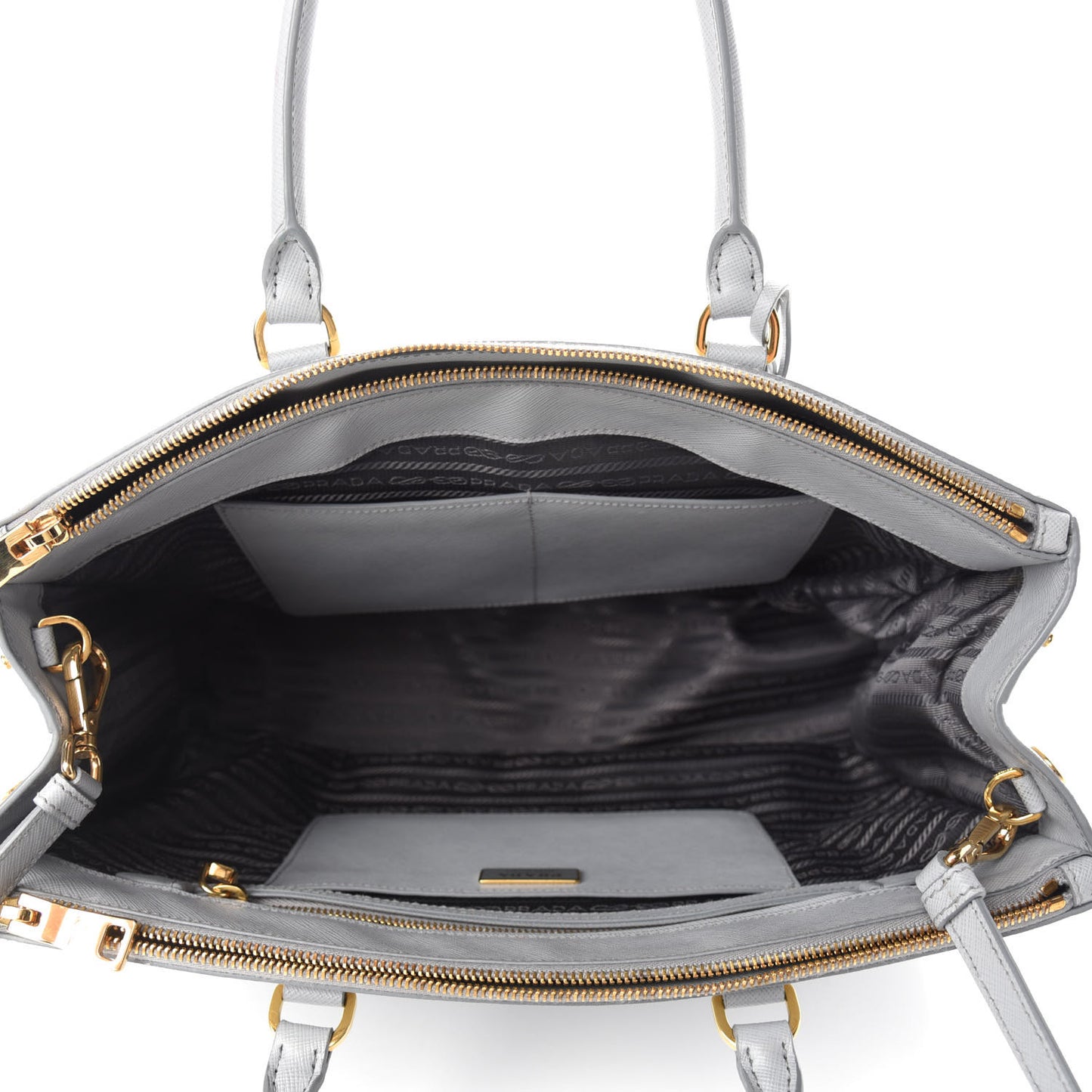 Saffiano Large Galleria Double Zip Tote Granito