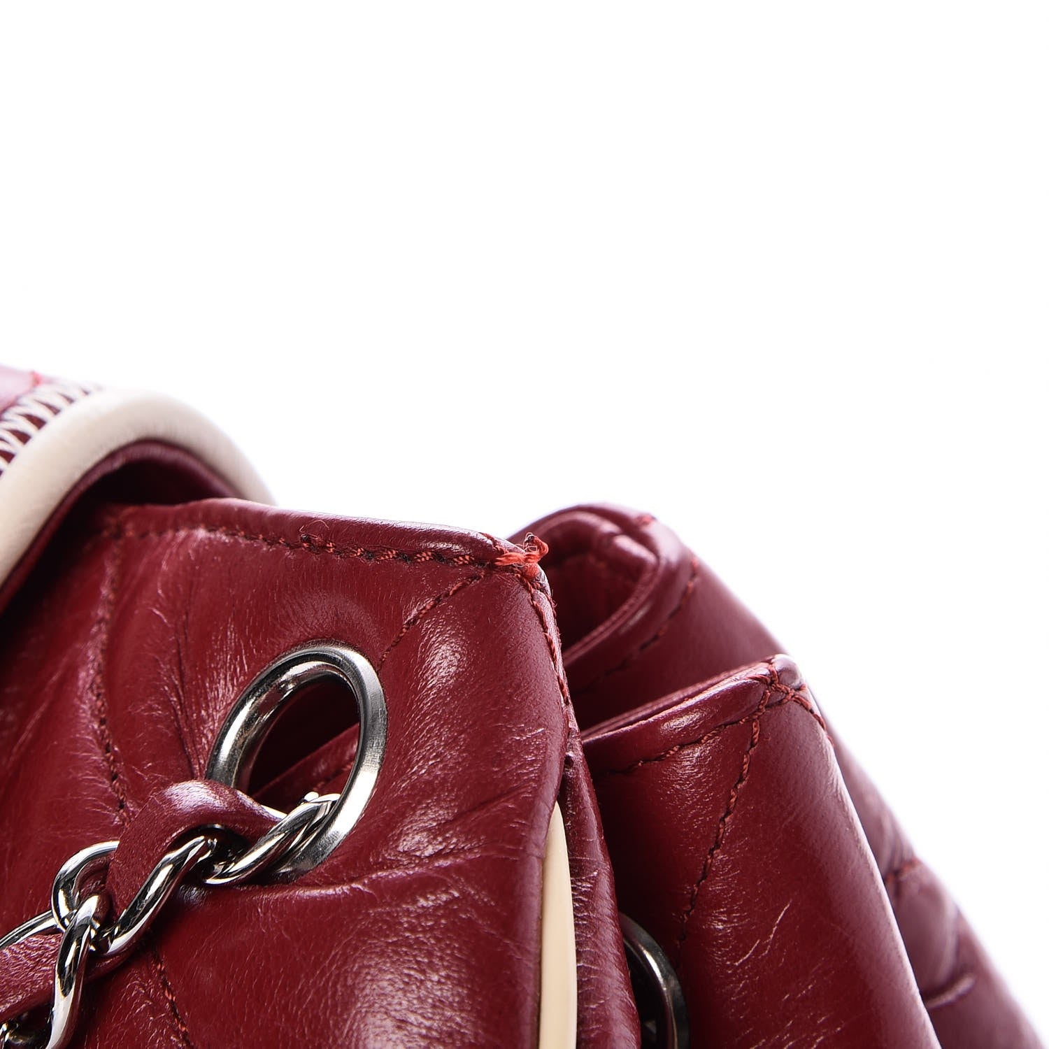 Chanel Lambskin Quilted East West Accordion Flap Light Bordeaux 10 of 11
