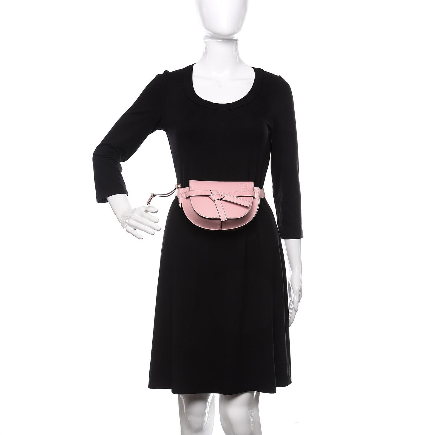 Calfskin Mini Gate Belt Bag Pastel Pink