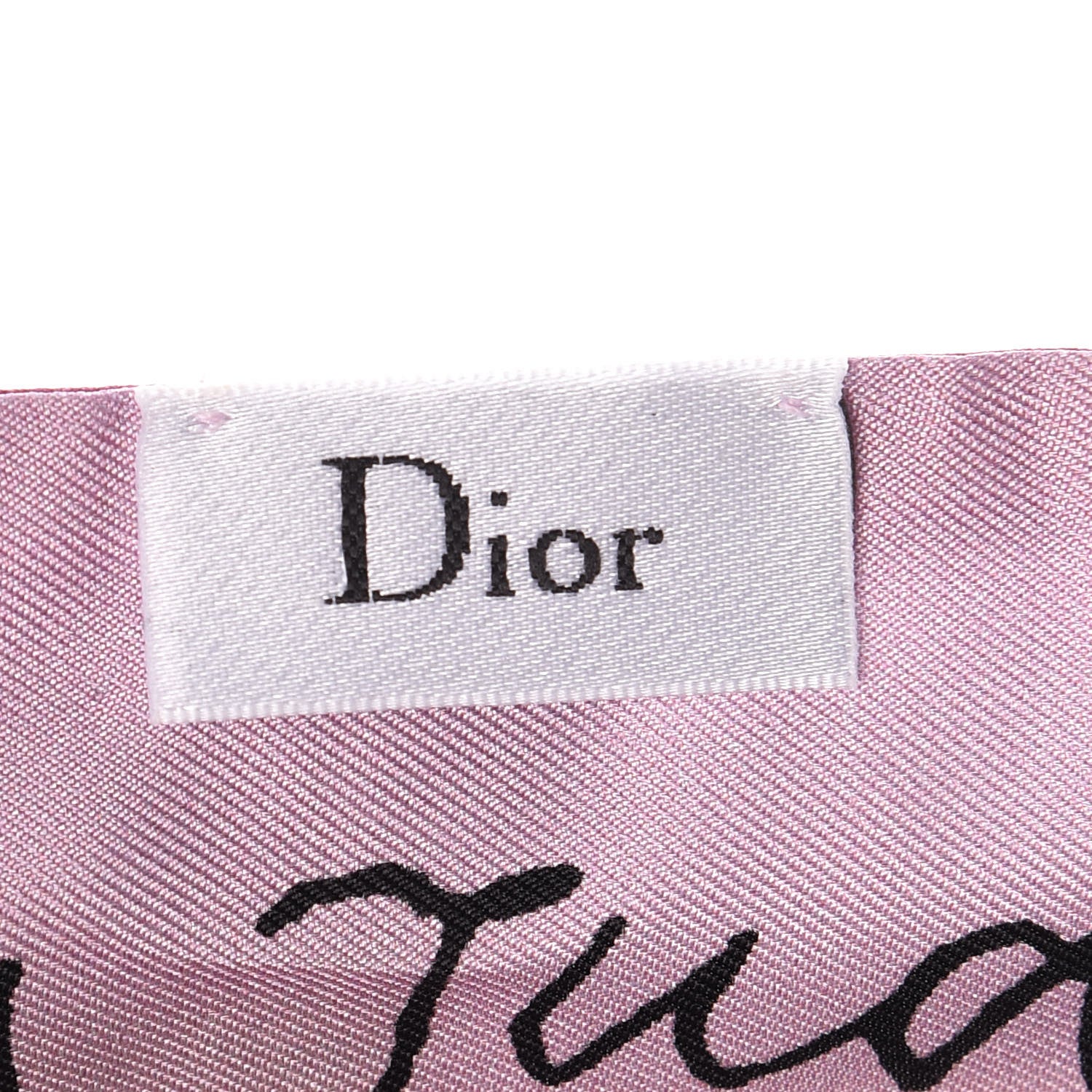 Christian Dior Silk Judgement Scarf Pink 3 of 11