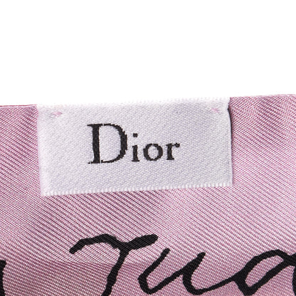 Christian Dior Silk Judgement Scarf Pink 3 of 11